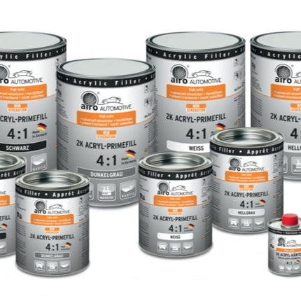 Airo Acryl Füller donkergrijs 4:1 SET - 4 liter
